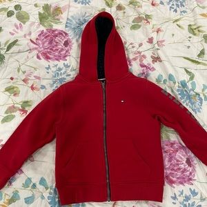 Tommy Hilfiger hoody zipper, was long sleeve.